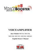 VoiceBooster Voice Amplifier 10watts White MR1508 (Aker) by TK Products LLC, Portable, for Teachers, Coaches,...