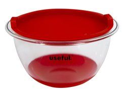 Useful 3 Piece Set Plastic Nesting Mixing Bowls with Air Tight Lids