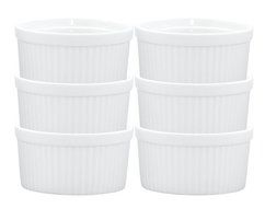 HIC 14-ounce Porcelain Souffle 4.5-inch Set of 6