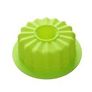 X-Haibei Flute Savarin Bundt Cake Pan Ice Cream Gelatin Baking Silicone Ring Mold 7.2inch