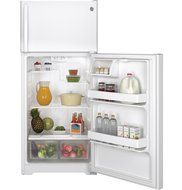 Ge GIDDS-632127 Energy Star 15.5 cu. ft. Top Freezer Refrigerator, White, Reversible Door Swing