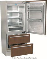 Fhiaba FI36BDIRO 36" Counter Depth Bottom Freezer Refrigerator with 19.5 cu. ft. Total Capacity, in Panel Ready