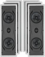 Yamaha Custom Easy-to-install In-Wall Flush Mount 2-Way 150 watts Natural Sound Speaker (Set of 4) with 1" Titanium... N4