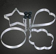 ieasysexy Lovely Mold Ring Cooking Stainless Steel Fried Egg Pancake Shaper For The Kitchen (S)