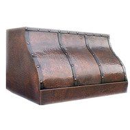 MCM3 Wall Mounted Copper Range Hood,36" L x 24" W x 21" H ,Coppery
