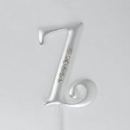 Oasis Supply 3-1/2-Inch Cupcake/Cake Decorating Ornament with Some Beautiful Clear Crystals, Large, Monogram Letter...