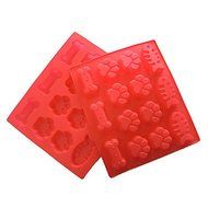 Y&amp;XL&amp;H 1Pcs Silicone Pets Dog Paws Bones Fish Baking Molds 14-cavity Mixed Food Grade Large Mats Trays