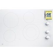 GE JP3530TJWW Profile 36" White Electric Smoothtop Cooktop