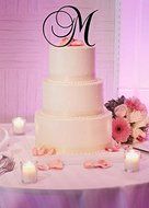 Monogram Inital Letter Acrylic Cake Topper Wedding A B C D E F G H I J K L M N O P Q R S T U V W X Y Z &amp; (F, Glittery... N9