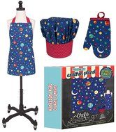 Handstand Kitchen Child's 'Stars and Planets' Apron, Mitt and Chef's Hat Gift Set N2