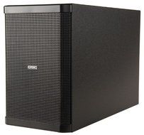 QSC AD-S28Tw Surface Mount Subwoofer 250W, Dual 8 Inch Woofers, 70/100 V Multitap Transformer