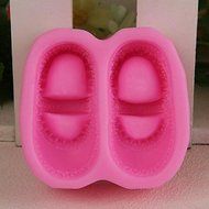 Y&amp;XL&amp;H A Pair of Shoes Shaped Fondant Cake Chocolate Silicone Mold N2