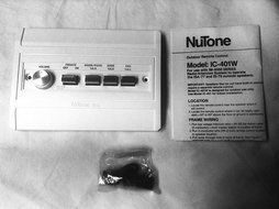 NUTONE BROAN IC401W 8" Outdoor Outside Remote Control (Biscuit/Beige/Ivory) N2