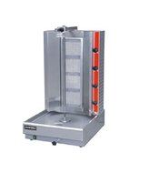 Uniworld Natural Gas Countertop Vertical Shawarma Broiler with Independent Controls and Adjustable Burner Panel...