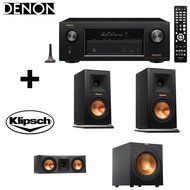 Denon AVR-X3100W 7.2 Channel Full 4K Ultra HD A/V Receiver with Bluetooth and Wi-Fi + Pair Klipsch Reference Premiere...