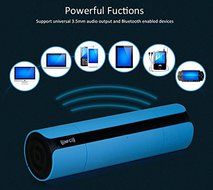 Wireless Bluetooth V3.0 LED Display Speaker with Light Sensitive Touch NFC Support(green) N5
