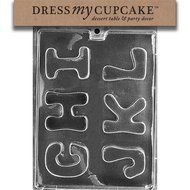 Dress My Cupcake Chocolate Candy Mold, Letters-G, H, I, J, K, L