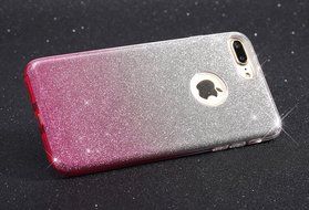 iPhone 7 2016 Bling Case,IKASEFU Creative 3 Layer Glitter Skin+Tpu+PC Glorious Silicone Bumper Case Cover for... N4