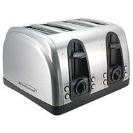 New BRENTWOOD TS-445S 4-Slice Elegant Toaster with Brushed Stainless Steel Finish