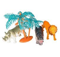 Oasis Supply Safari, Jungle Animal PlaySet Cake Topper Kit #1- 12 pcs N2