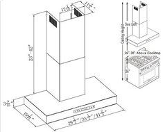 XtremeAir PX06-W30 Wall Mount Range Hood with 900 CFM Easy Clean Swing-able Baffle Filters, 30" N8