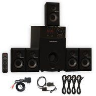 Theater Solutions TS514 Home 5.1 Speaker System with Bluetooth Optical Input and 4 Extension Cables N2