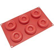 Windspeed 6-Cavity Savarin Silicone Mold for Donut/Cake/Bread/Cupcake/Cornbread Muffin Cups Donut Pan N2