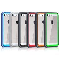 iPhone 6 6S TPU Case,TYoung(TM) 2 in 1 Set Soft TPU Flexible Silicone Frame + Transparent Clear Hard PC Back [... N12