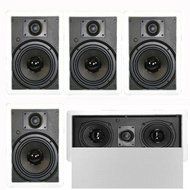 Theater Solutions 5.1 Home Theater 6.5" Speaker Set with Center, 15" Powered Sub and More TS65WL51SET8 N2