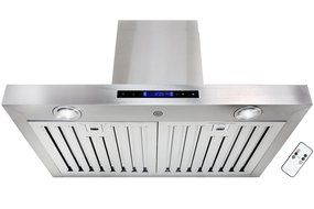 FIREBIRD 30" Ductless Wall Mount Stainless Steel Range Hood With Gas Sensor &amp; Remote FBGV-10Z-30 N7