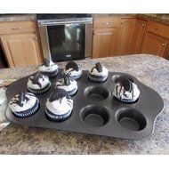 CTKcom 12-Cavity Nonstick Tart Pan -- Cheesecake/Muffin Quiche Cupcake Tarts Pan for Muffins, Cakes and Cupcakes N2
