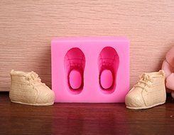 HT BAKEWARE | 3D Baby Shoes Silicone Mold N2