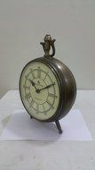 NAUTICAL MARITIME ~ SILVER FINISH DESKTOP ~ TABLE CLOCK DECOR