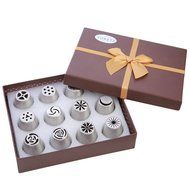 Tobete Cake Decorating Tips Kits Stainless Steel Sugar Craft Nozzle Piping Tips Icing Set Tools N3