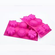 Hippih 2pcs Silicone Muffin Cups Handmade Soap Molds Biscuit Chocolate Ice Cake Baking Mold Cake Pan N3