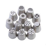 Tobete Cake Decorating Tips Kits Stainless Steel Sugar Craft Nozzle Piping Tips Icing Set Tools N5