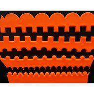 Sher FOUR-C Plastic Cake Cutters,Fondant Border Cutters,Frill Cutters,Sugar Art Cutters,Cake Decoration Tools...