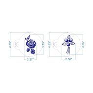 ART Kitchenware 6pcs/set Wedding Roses Cookie Cake Stencil Set Sugar Flowers Cake Decoration Mold ST-904 Beige... N2