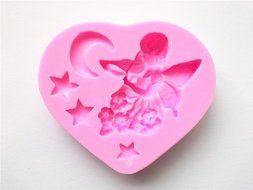 Wocuz W0064 Fairy Moon Stars Shape Silicone Candy Fondant Chocolate Accessory Mold Cake Decorating Mould