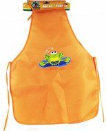Backyard Travels Kids Garden Apron ~ Green Frog Design