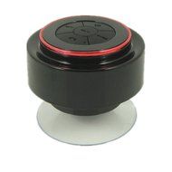 Foxnovo Bluetooth Speaker Wireless Shower Speaker with Built-in Mic (Black+Red) N3