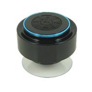 Foxnovo Bluetooth Speaker Wireless Shower Speaker with Built-in Mic (Black+Red) N4