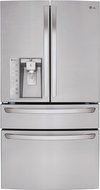 LG LMXS30746S French Door Refrigerator with 30 Cu. Ft. Capacity, in Stainless Steel