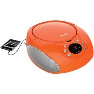 Sylvania Portable Cd Player &amp; AM/FM Radio Tuner Mega Bass Reflex Boombox Sound System Plus 6ft Aux Cable to Connect... N2