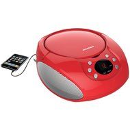 Sylvania Portable Cd Player &amp; AM/FM Radio Tuner Mega Bass Reflex Boombox Sound System Plus 6ft Aux Cable to Connect... N3