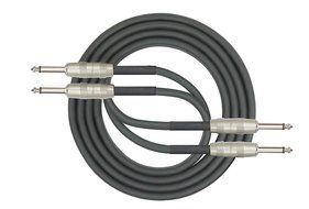 Kirlin Cable AP-405PR-06/BK - 6 Feet - Dual 1/4-Inch to Dual 1/4-Inch Patch Cable