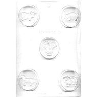 Round Cookie Mold, Farm Animals