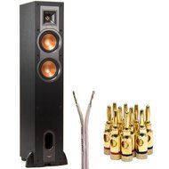 Klipsch R-24F Dual 4.5-inch Floorstanding Speaker (1060674) with Monoprice Select Series 14 or 16 AWG Speaker... N3