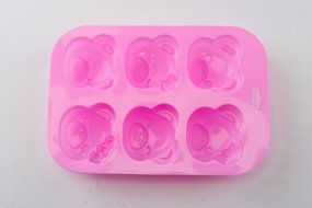6 Cavity Multi-expression Winnie Cartoon Cake Cookie Mold N3