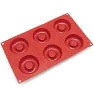 Windspeed 6-Cavity Savarin Silicone Mold for Donut/Cake/Bread/Cupcake/Cornbread Muffin Cups Donut Pan N4